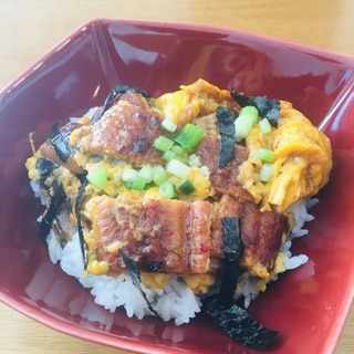 栄養満点⭐ 簡単鰻玉丼